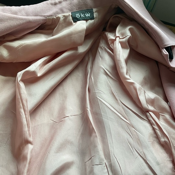 OKW Blazer Pink Wool Luxury Button Down Lightweight Boutique Size Medium - Picture 7 of 12